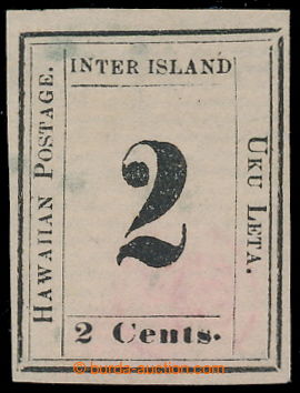 194218 - 1864 Sc.24 ,Mi.10Cx, Numerals 2C černá Hawaiian Postage na