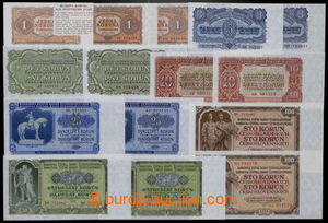194267 - 1953 Ba.86a-92b, 1Kčs - 100Kčs, kompletní série včetně
