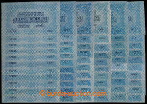 194276 - 1919 Ba.7, 1Kč, semifinished collection of serial numbers o