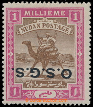 194346 - 1902 SG.O3e, official stamp Postman 1m brown / pink with inv