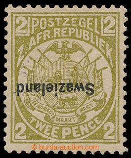 194366 - 1890 SG.5a, přetisková zn. Transvaal 2P, řádkový čern