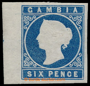 194384 - 1869-1872 SG.3a, Viktorie 6P modrá (embossed) s levým okra