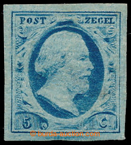 194419 - 1852 Mi.1, William III. 5C blue; original gum, certificate M