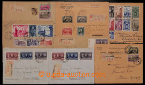 194436 - 1926-1949 comp. of 8 Reg or airmail letters i.a. EXHIBITION 