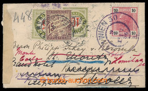 194497 - 1906 insufficiently franked letter to Switzerland, burdened 