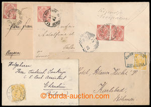 194503 - 1898-1900 sestava 5ks dopisů vyfr. zn. Orlice Mi.2, 4, 12, 