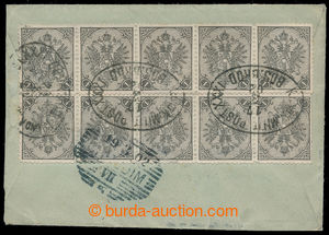 194506 - 1902 dopis adresovaný do Čech, vyfr. na zadní straně 2ks