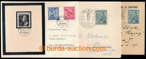 194536 - 1942-1943 comp. of 3 entires, 1x card and 1 envelope with sp