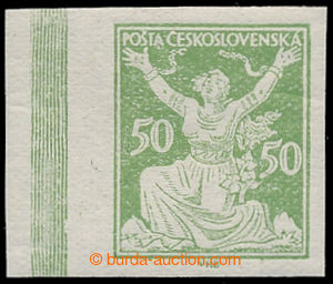 194563 -  Pof.156N, 50h green with L margin and print ledge (!), UNIS