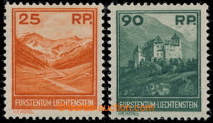194588 - 1921 Mi.119 and 120, Landscape 25Rp and 90Rp, without highes
