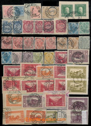 194590 - 1886-1912 selection of more than 80 stamps and cut-squares w