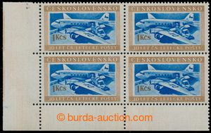 194642 - 1953 Pof.767 plate variety, Transport 1Kčs, LL corner blk-o