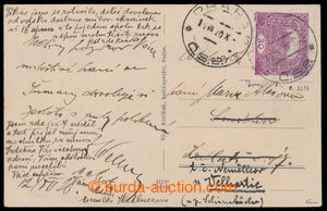 194714 - 1920 pohlednice Sušice vyfr. zn. Pof.13D, 30h světle fialo