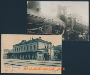 194732 - 1912 DOBŘICHOVICE - railway-station,  B/W, long address, Us