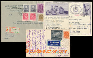 194736 - 1939-1942 comp. 3 pcs of entires franked with Hungarian stmp