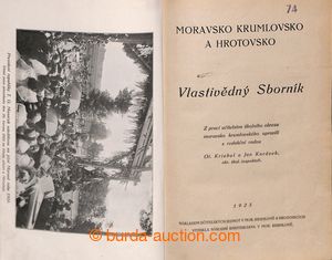 194760 - 1925-1940 Vlastivědný anthology Moravian. Krumlovska and H