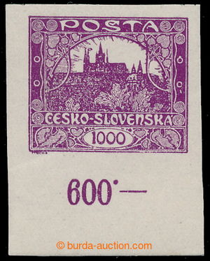 194810 -  Pof.26a, 1000h blue-violet, the bottom corner piece with co