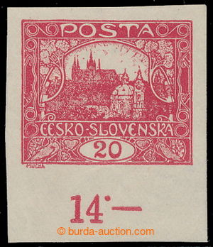 194841 -  Pof.9N, 20h carmine with lower margin with control-numbers,