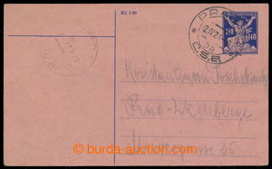 194851 - 1921 CPO1 celina potrubní pošty OR 140h modrá, podací DR