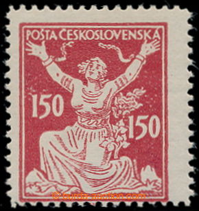 194865 -  Pof.159B, 150h red, type I., line perforation 13¾;; ex