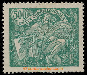 194947 -  Pof.168B, 500h zelená, tisk na lepu, perforace HZ 13¾