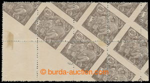 194948 -  Pof.166/167A, šikmý tisk na lepu hodnoty 400h hnědá, na