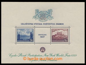 194985 - 1939 PLATE PROOF AS3a  additional printing on MS Pof.A329/33