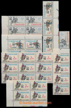 195047 - 1977 Pof.2253 DV, Poštovní posel 60h, 4-blok s datem tisku