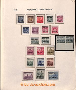 195070 - 1939-1945 [SBÍRKY]  základní sbírka na zasklených liste