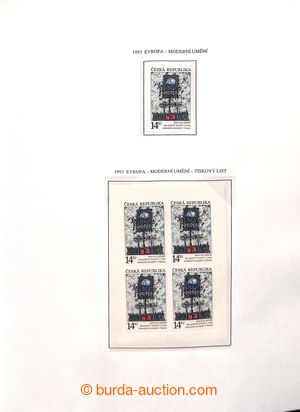 195092 - 1993-2000 [SBÍRKY]  pěkná sbírka na zasklených listech 