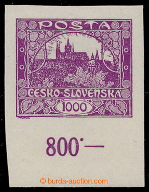 195188 -  Pof.26, 1000h violet with lower margin control-numbers; exp