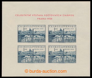 195506 - 1950 Pof.A564, miniature sheet PRAGUE 1950, type XIIIa., pla