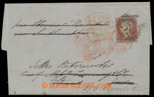 195521 - 1849 letter from 1849 as cash paid FORWARDER from Indian Mad