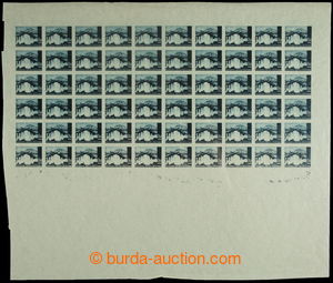 195610 - 1941 Mi.48, Landscape 0,50K black-blue, imperforated sheet O
