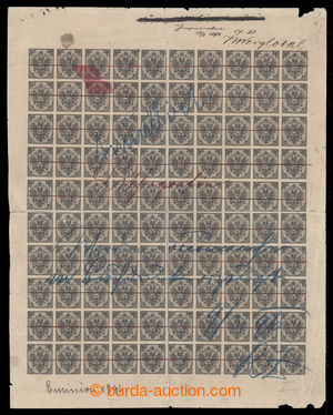 195633 - 1879-1894 Ferch.1I, Znak ½Kr černá KAMENOTISK, komple