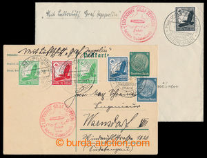 195708 - 1938 SUDETENLANDFAHRT 1938 airmail postcard 6Pf Hindenburg a