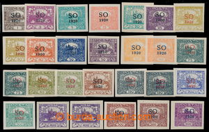 195719 -  Pof.SO1-23, Hradčany 1h - 1000h, selection of 27 pcs of (w