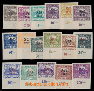 195720 -  Pof.SO1-23, Hradčany 1h - 1000h, selection of 17 pcs of, a