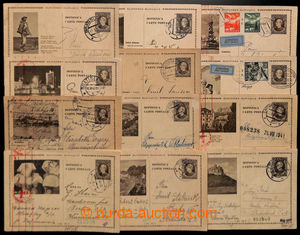 195843 - 1940-1943 selection of 19 pcs of picture postcard 1,20 Korun
