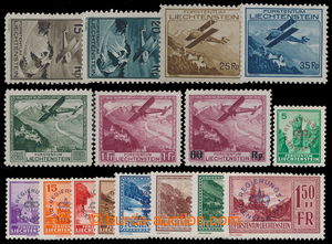 195854 - 1930-1935 Mi.108-113, 148, D11-19, * Letecké 15Rp-1Fr a ** 