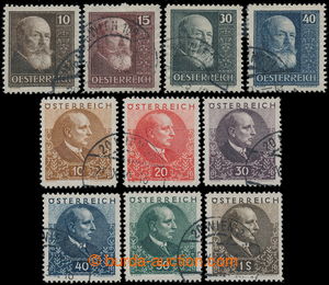 195924 - 1928-1930 Mi.494-497, 512-517, Hainisch 10g-40g a Miklas 10g