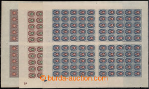 195951 - 1908 Mi.63, 64, 66, 72, 75, 76, II. types, selection of comp