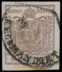 196047 - 1850 Ferch.4HI, Coat of arms 6 Kreuzer brown, hand-made pape