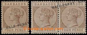 196064 - 1892 SG.104, Viktorie 4P s lokálním provizorním přetiske