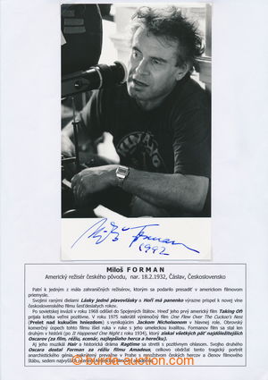 196206 - 1992-2000 FORMAN  Miloš (1922-), světoznámý filmový re