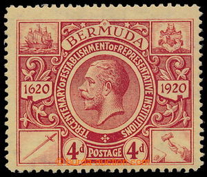 196241 - 1921 SG.71x, George V. 4P red / light yellow with REVERSED w