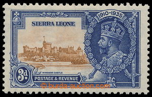 196251 - 1935 SG.182b, Jubilee George V. 3P with plate variety Short 