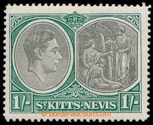 196254 - 1938-1950 SG.75ca, Jiří VI. - Portrét a alegorie 1Sh čer