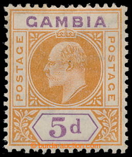 196256 - 1909 SG.77a, Edvard VII. 5P oranžová / fialová s varianto