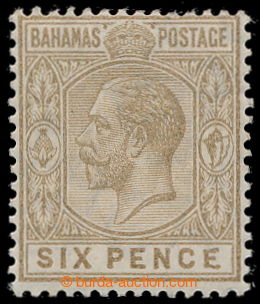 196271 - 1912-1919 SG.86a, George V. 6P bistre-brown with variety: Ma